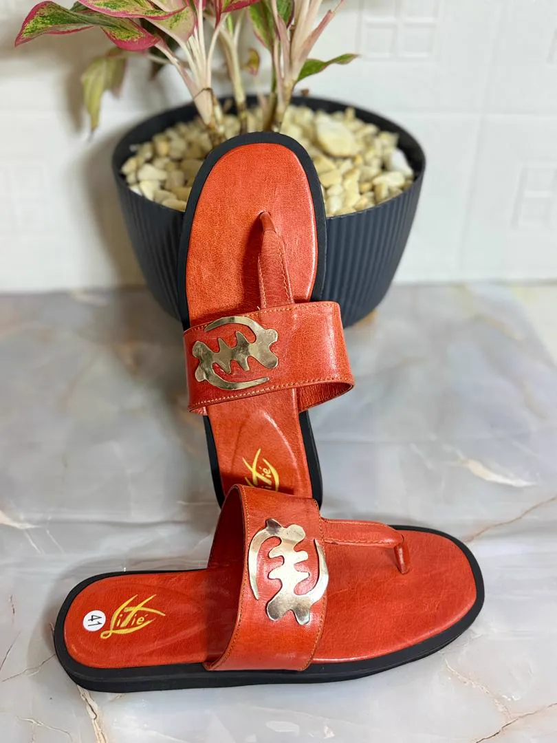 Sandales Taladi en cuir grainé